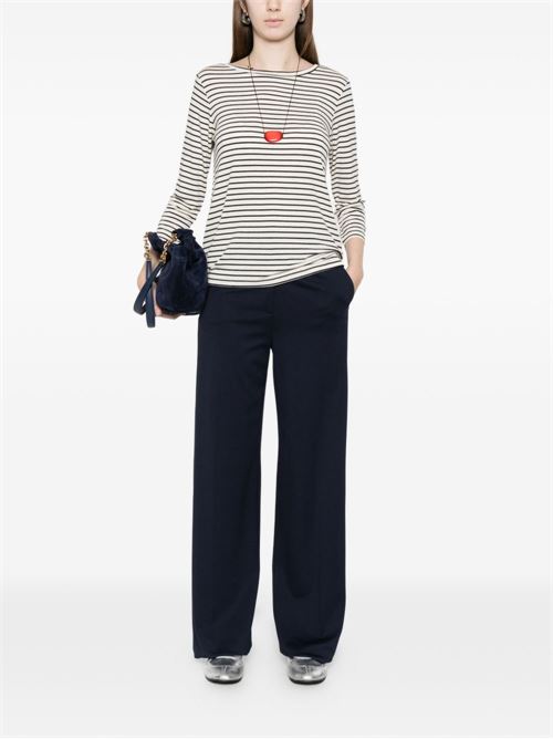 Pantalone donna Emme Marella dritto in jersey blu EMME Marella | PALACE003